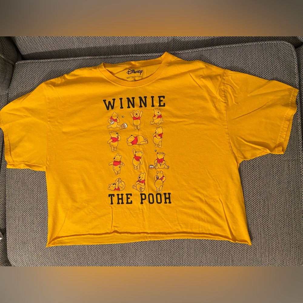 Yellow crop top